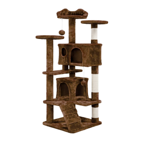 cat climbing sisal rope tower
