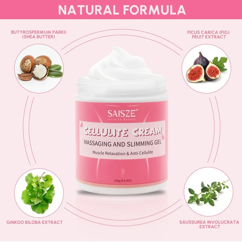 8.8 oz anti cellulite body slimming cream with massager and remover