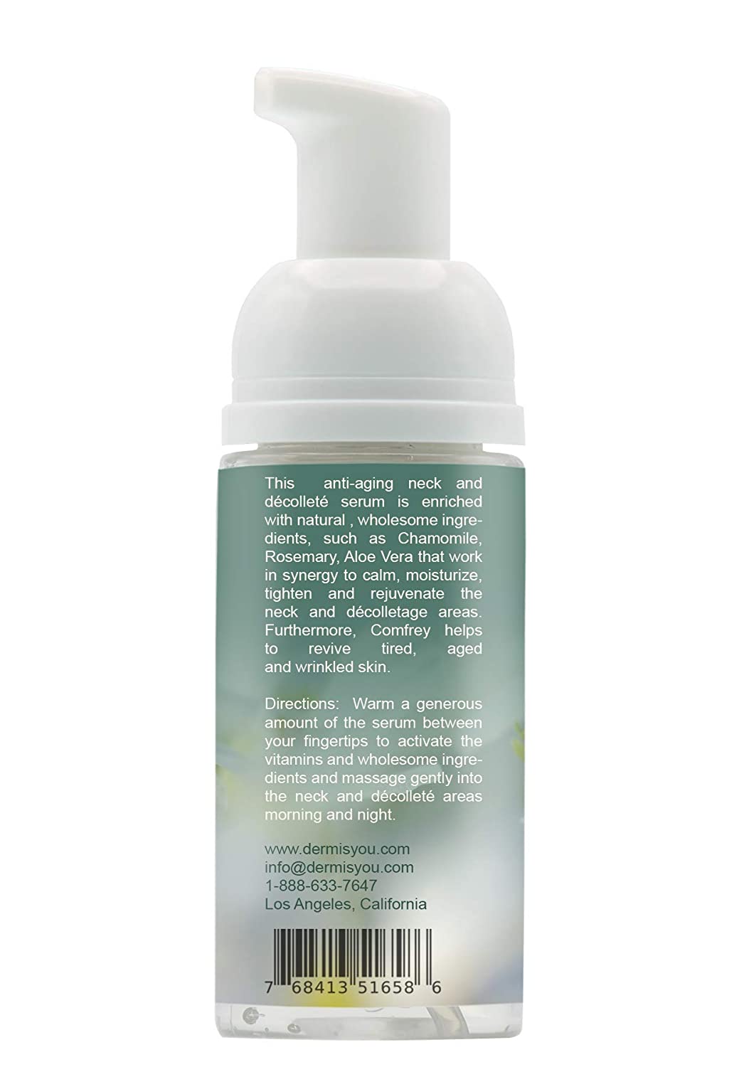anti-wrinkle neck & décolleté serum with collagen & rose water