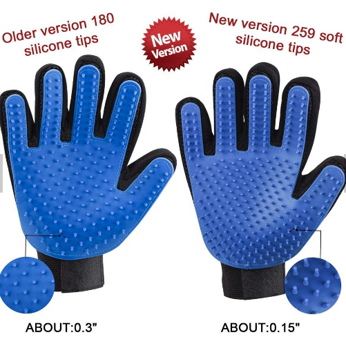 pet grooming glove