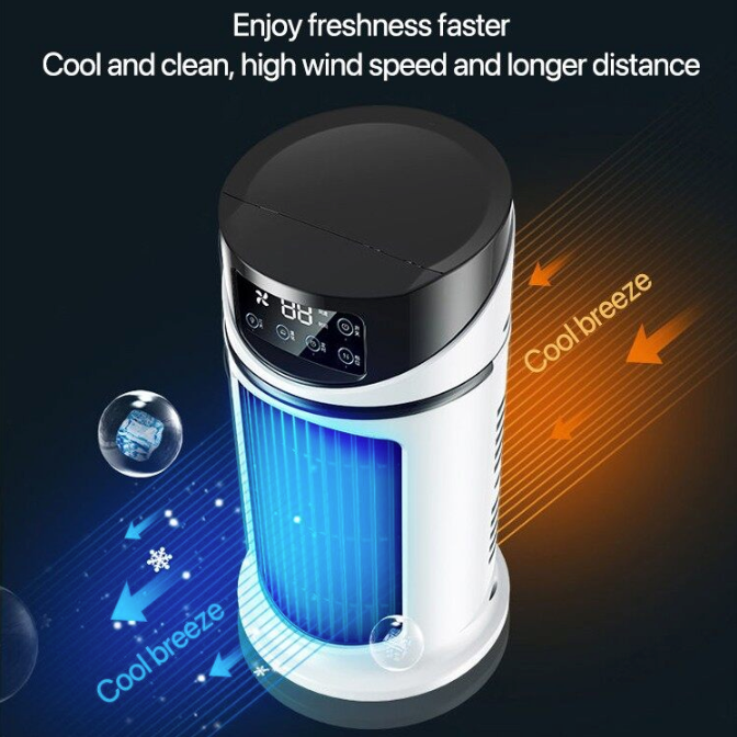 mini portable water air cooling fan