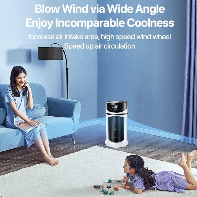 mini portable water air cooling fan