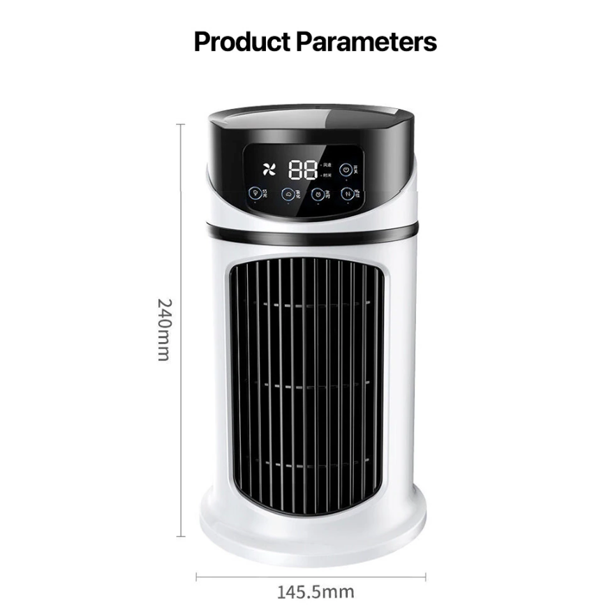 mini portable water air cooling fan