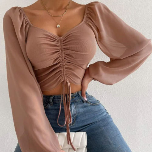 womens bell sleeve summer top