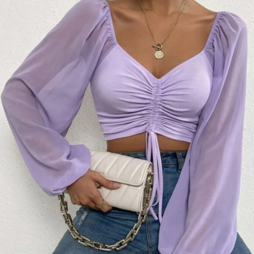 womens bell sleeve summer top