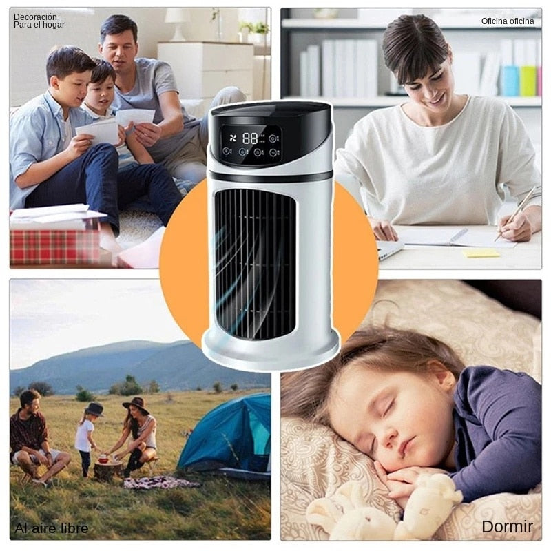mini portable water air cooling fan
