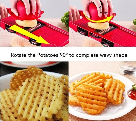 stainless steel 6 blades vegetable slicer