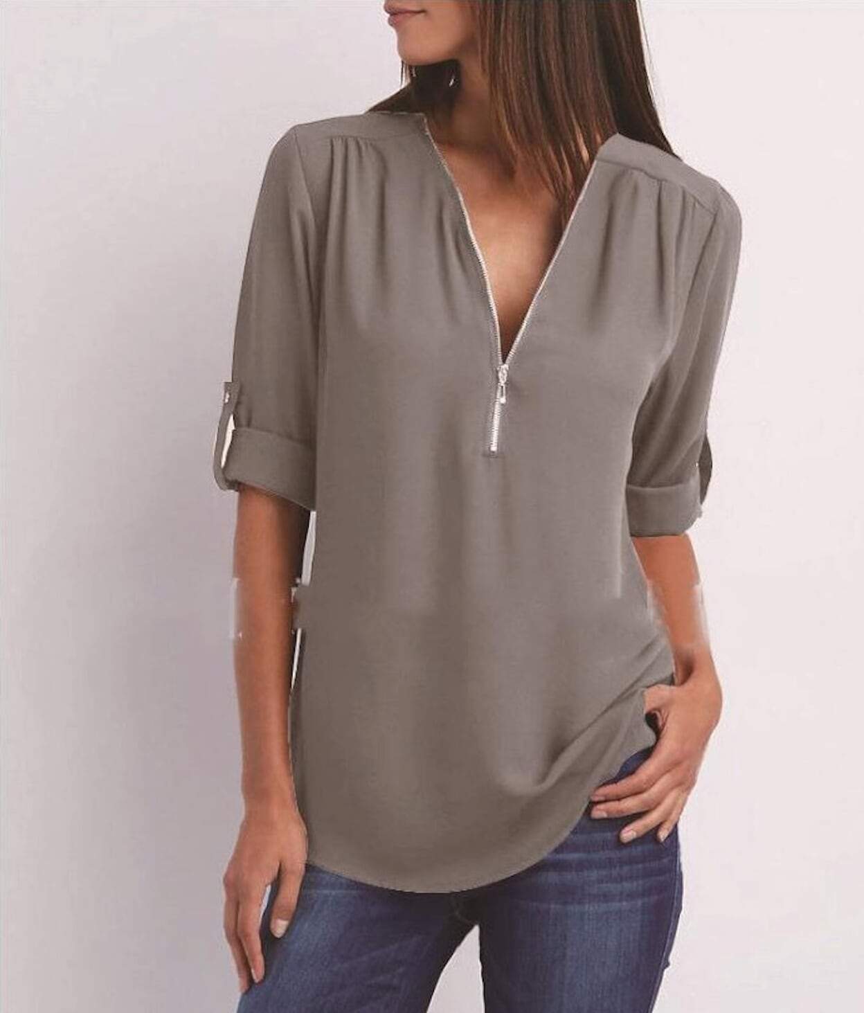 womens v neck blouse