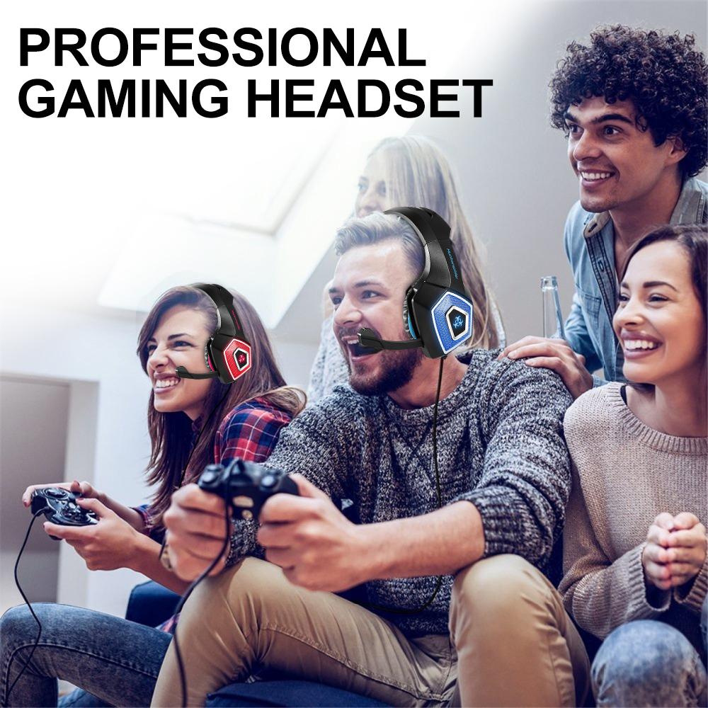 dragon stereo led gaming headset with microphone