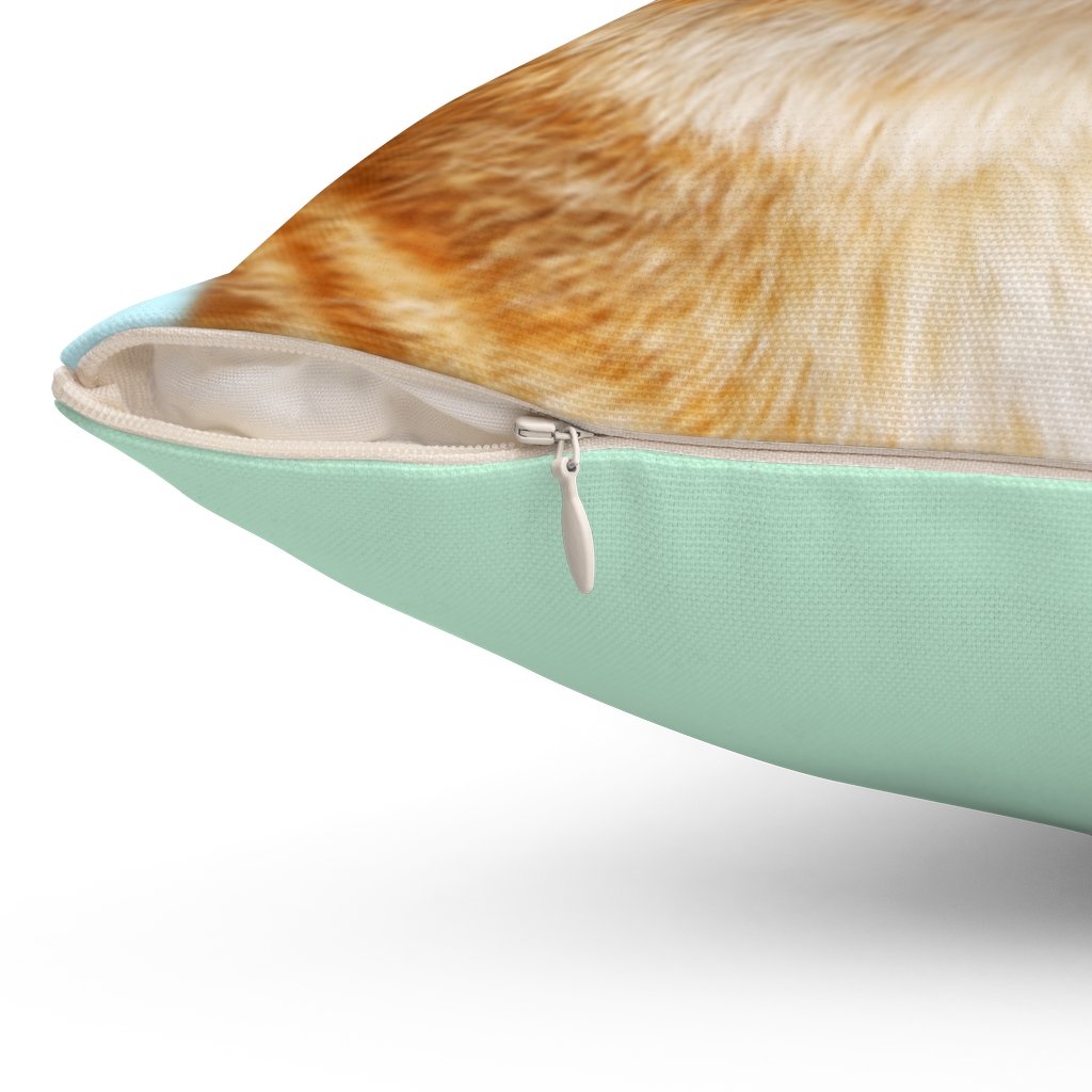 cat is always right square pillow