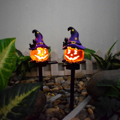 Creative Solar Outdoor Garden Halloween Pumpkin Lantern Resin