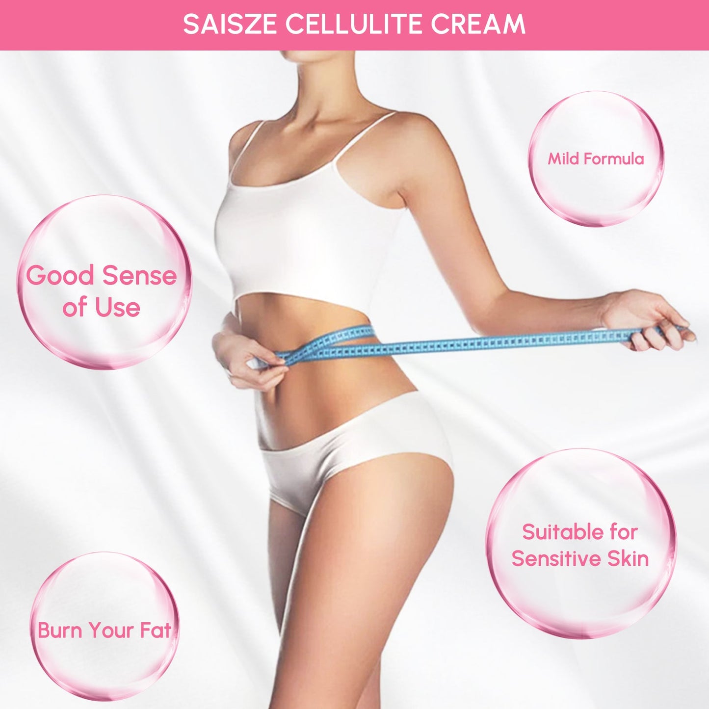 8.8 oz anti cellulite body slimming cream with massager and remover