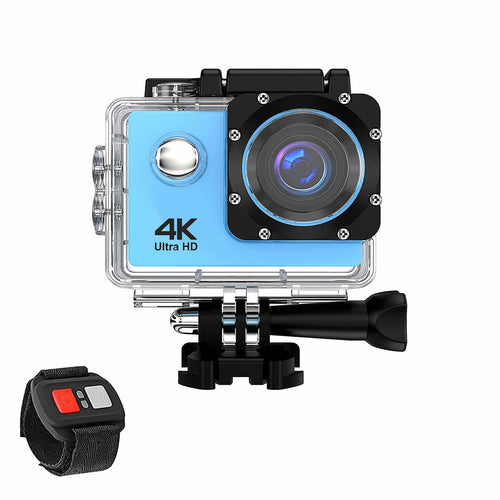 4k  waterproof all digital uhd wifi camera + rf remote and accessories