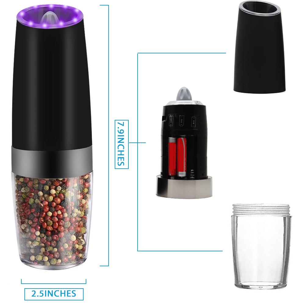 electric gravity sensor automatic pepper grinder kitchen tools