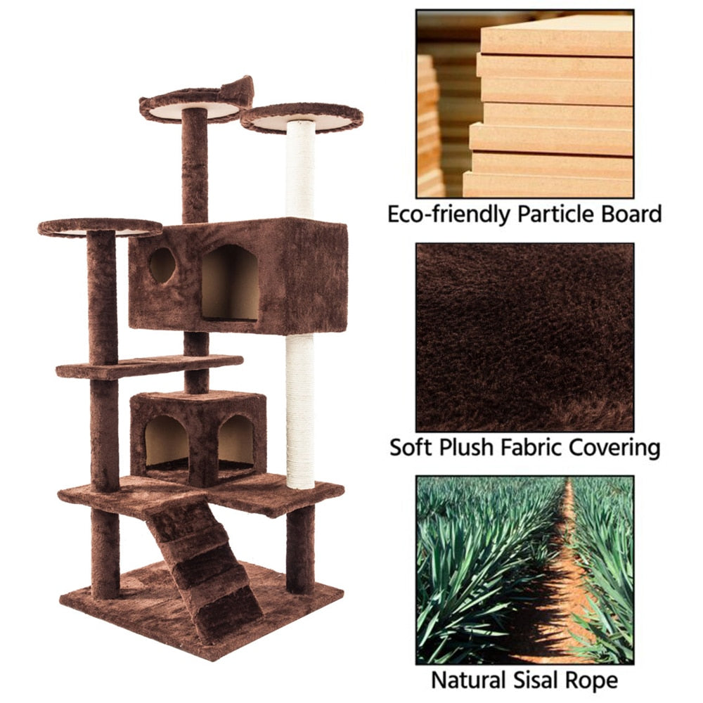 cat climbing sisal rope tower