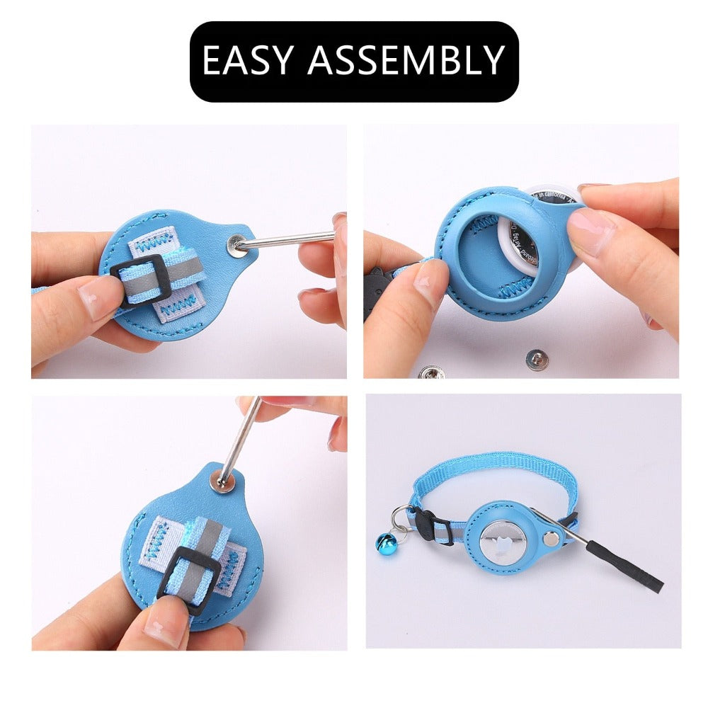 reflective airtag case collar for cats and dogs