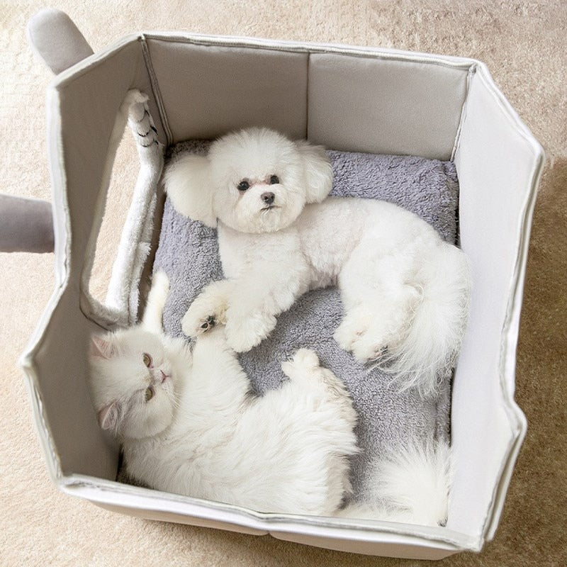 removable roof plush pet house