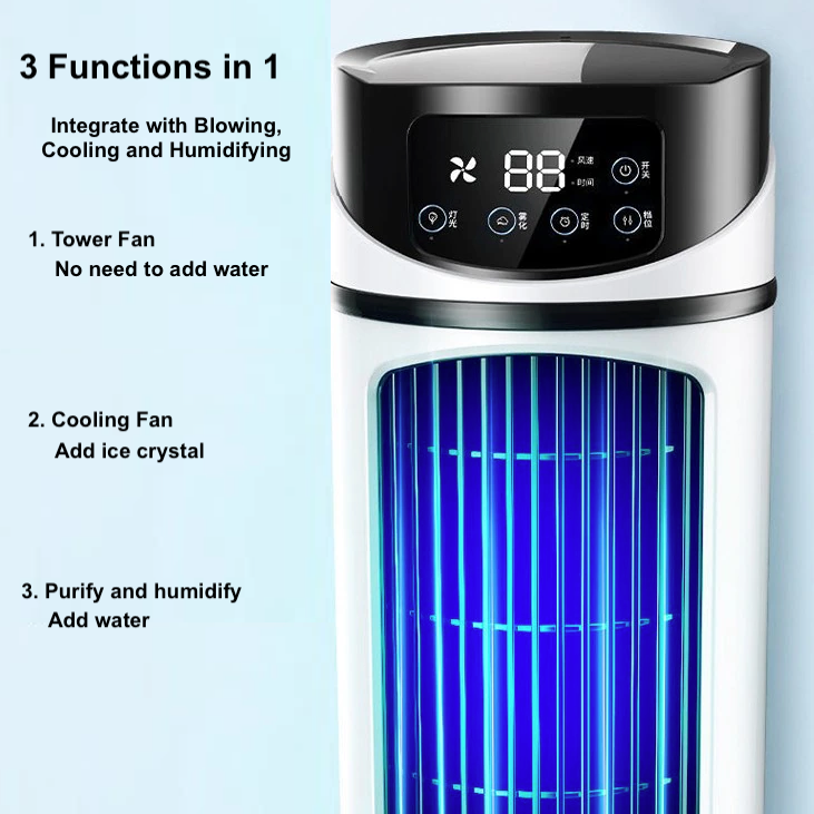mini portable water air cooling fan