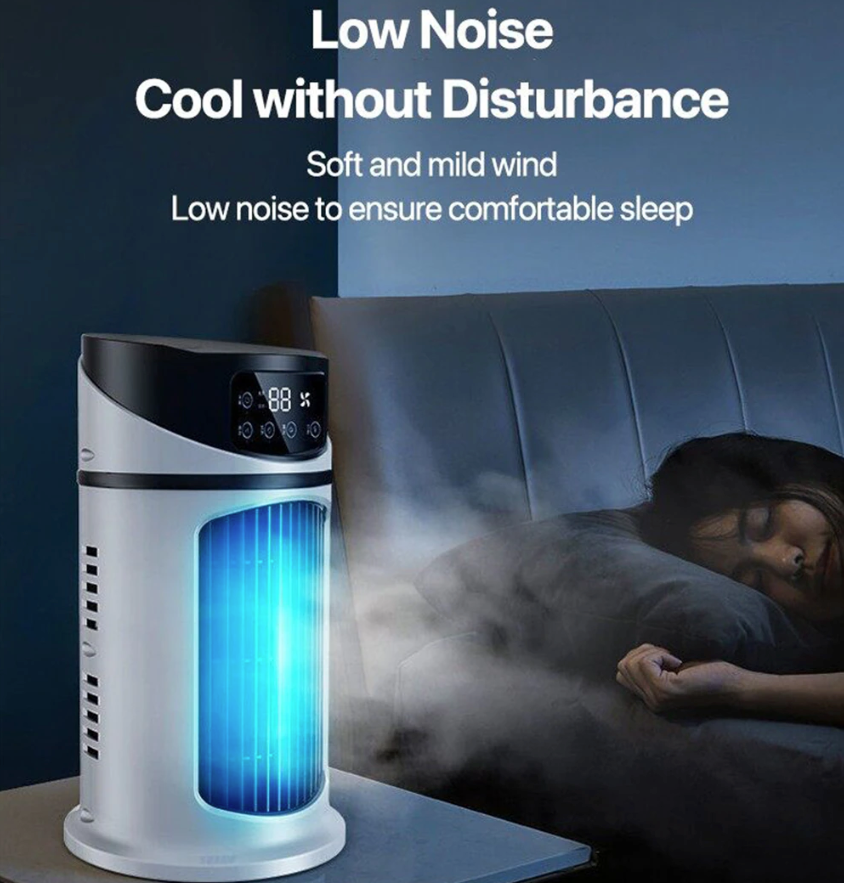 mini portable water air cooling fan