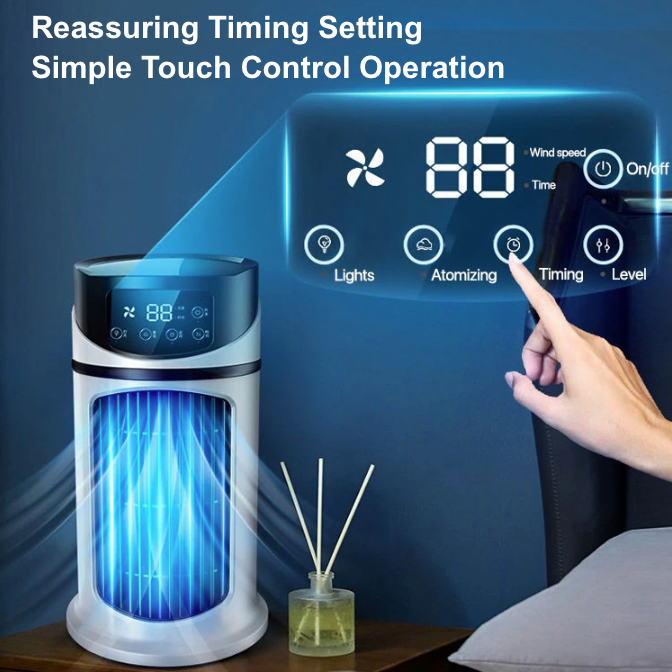 mini portable water air cooling fan