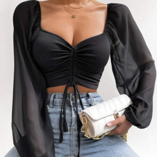 womens bell sleeve summer top