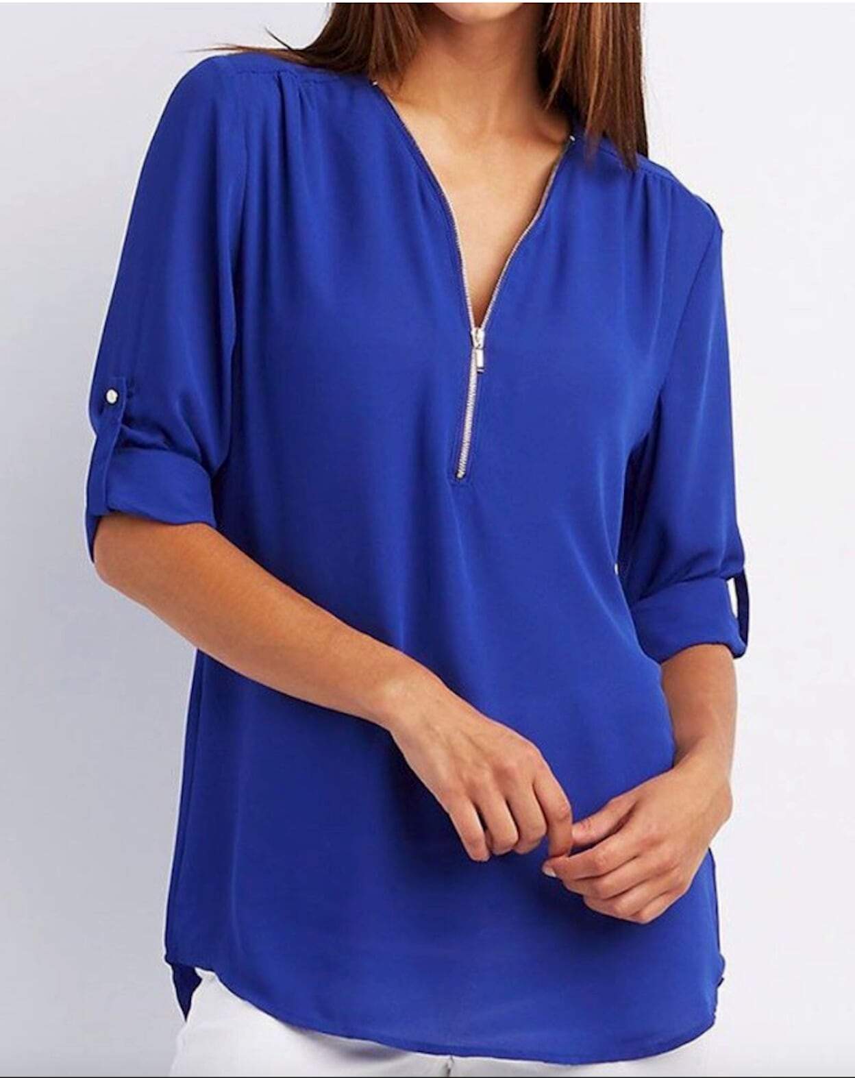 womens v neck blouse