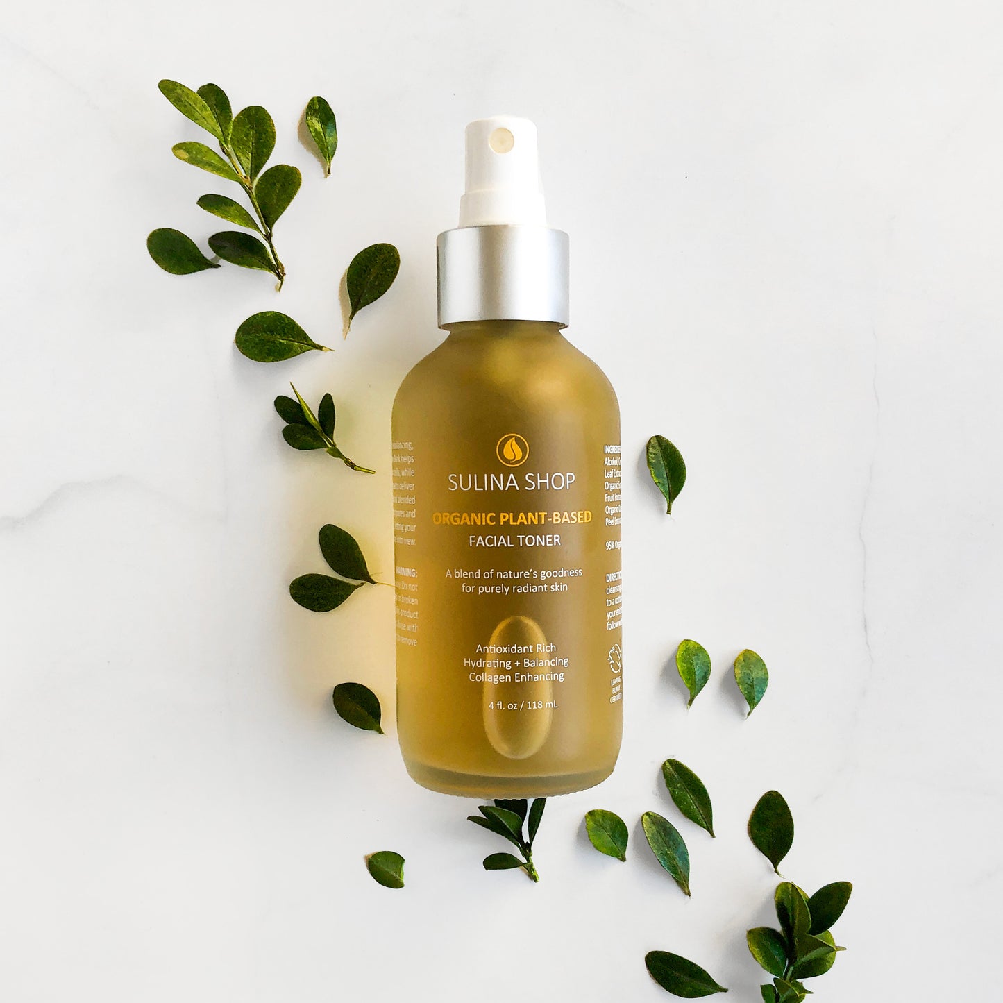 organic plant-based facial toner
