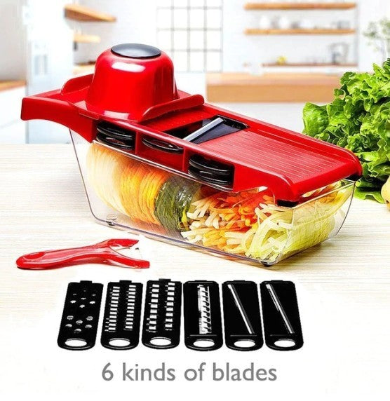 stainless steel 6 blades vegetable slicer