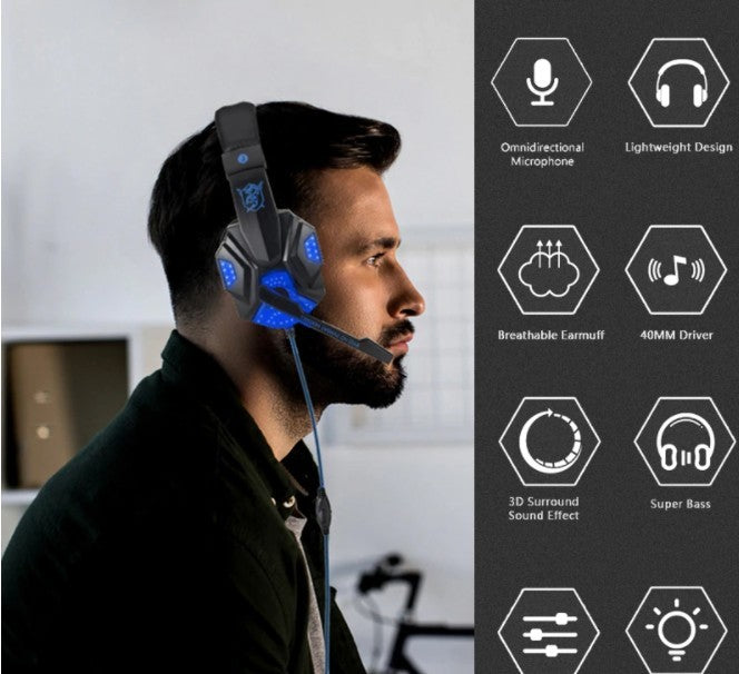 ninja dragon g9300 led gaming headset with microphone