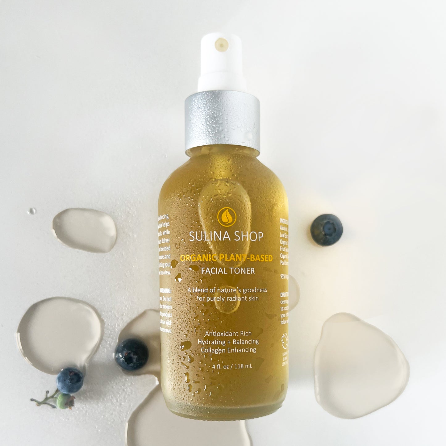 organic plant-based facial toner