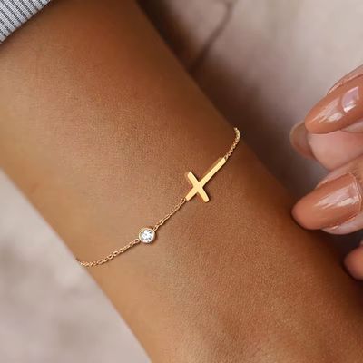 faith based cross bracelet / anklet