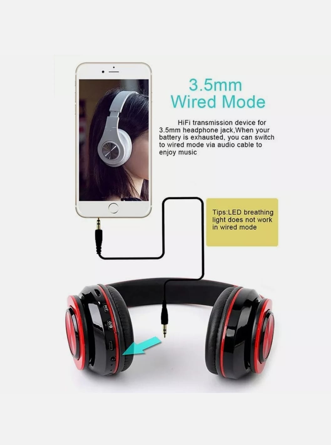 ninja dragon z10 color changing bluetooth headphones
