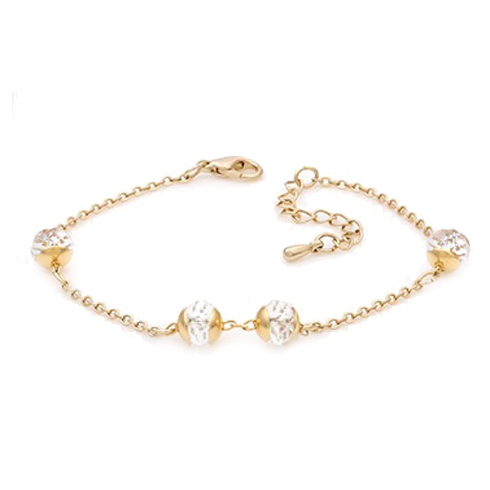 madison 14k gold plated chain bracelet