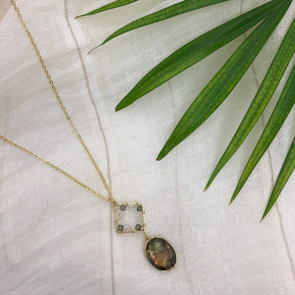 labradorite pendant necklace